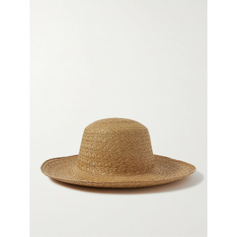 SAINT LAURENT Woven Straw Maui Fedora Size 58 (size L)